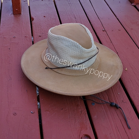 Minnetonka Other - Minnetonka Safari Airflow Hat Boho Tan Size Medium